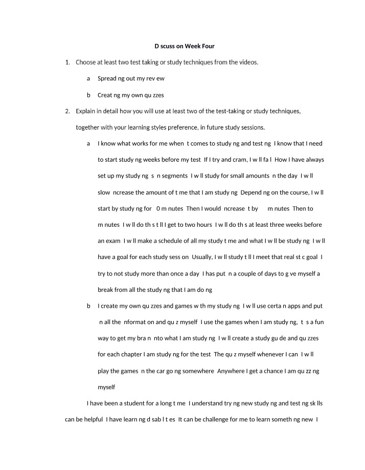 Effective Study Techniques and Spreading Out Review