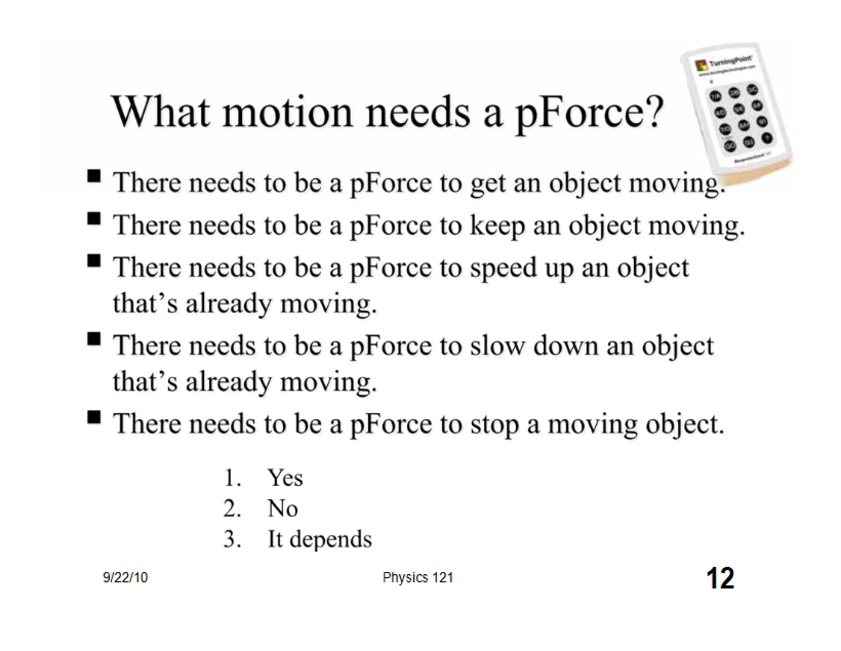 Force (p)