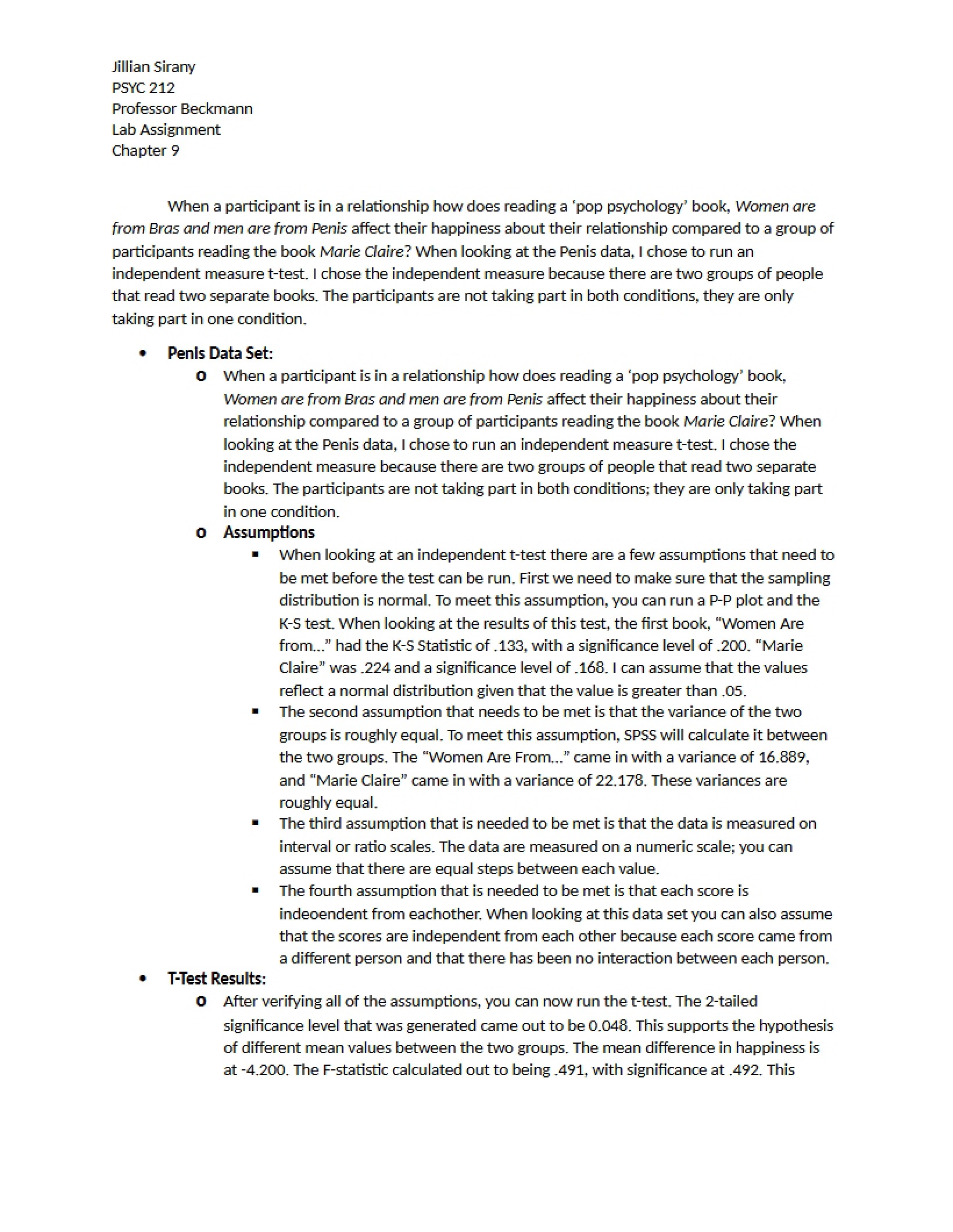 JLSt Test Material