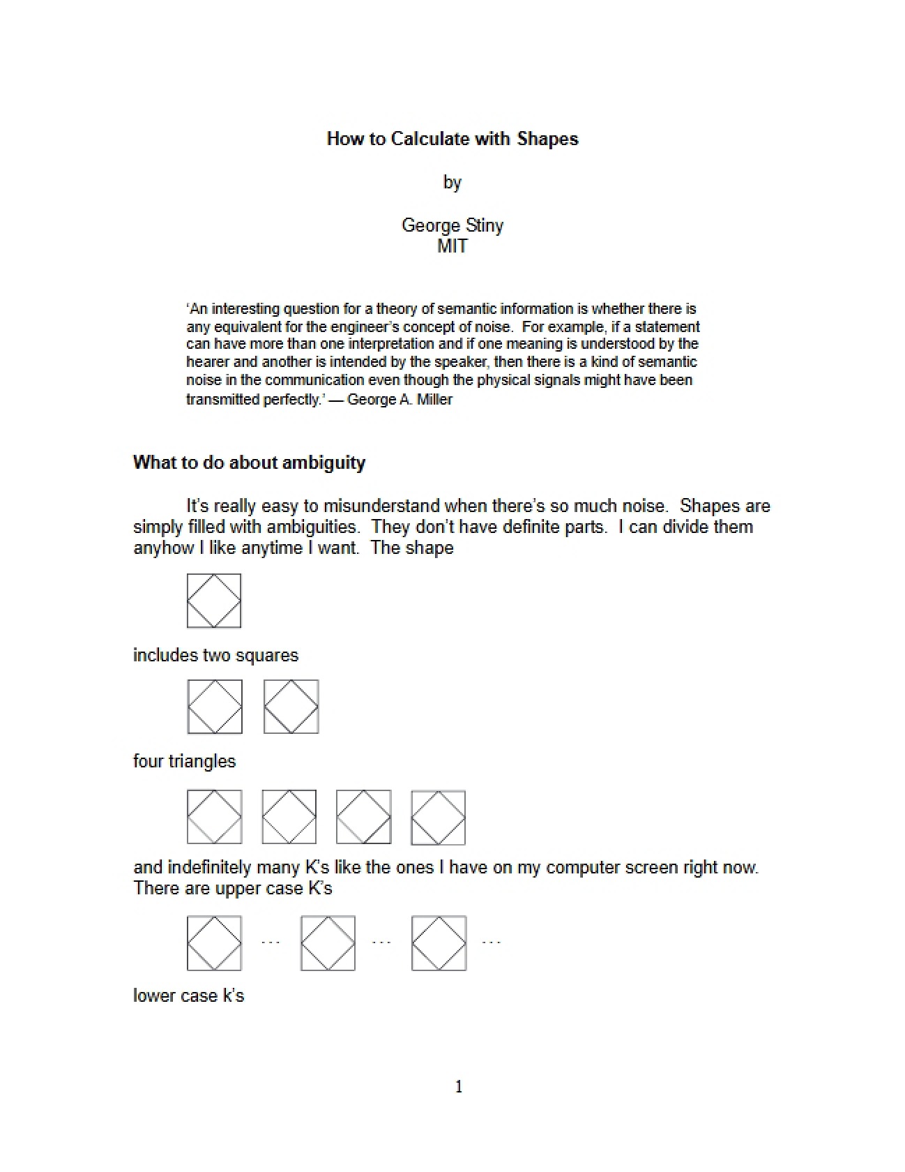 Calculation using Shapes