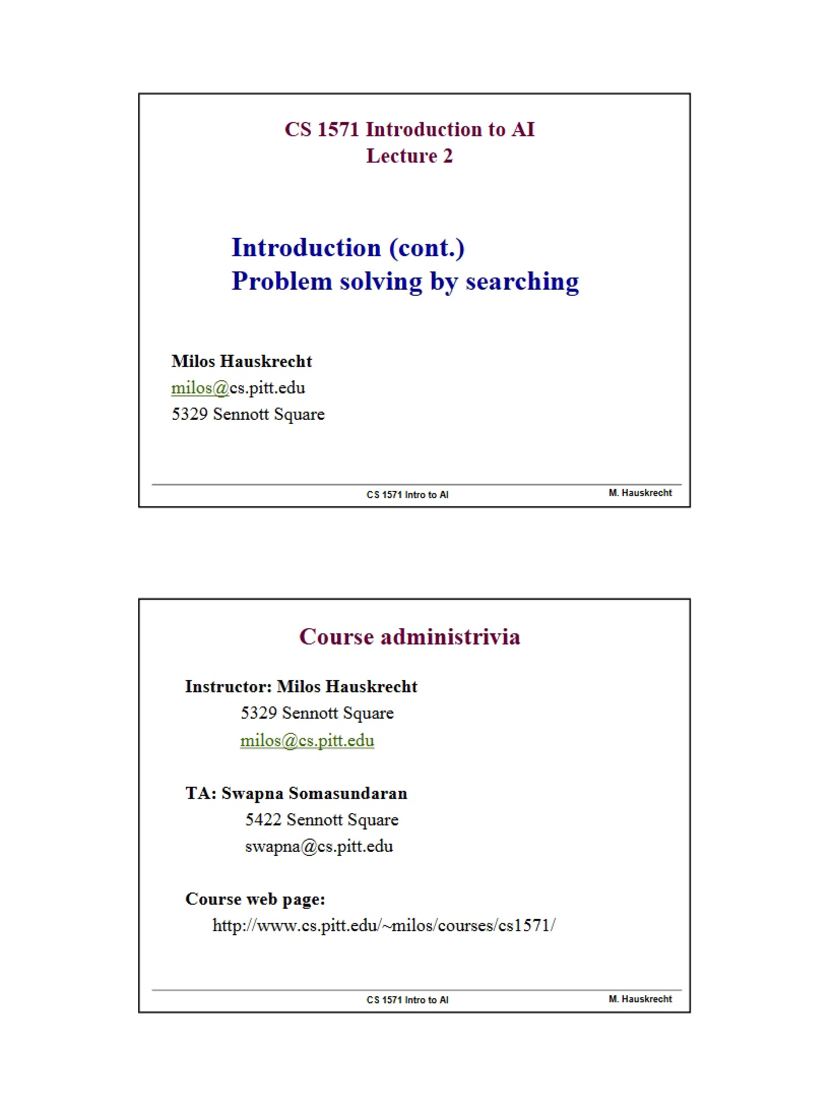 Searching for Problem Solving Intro