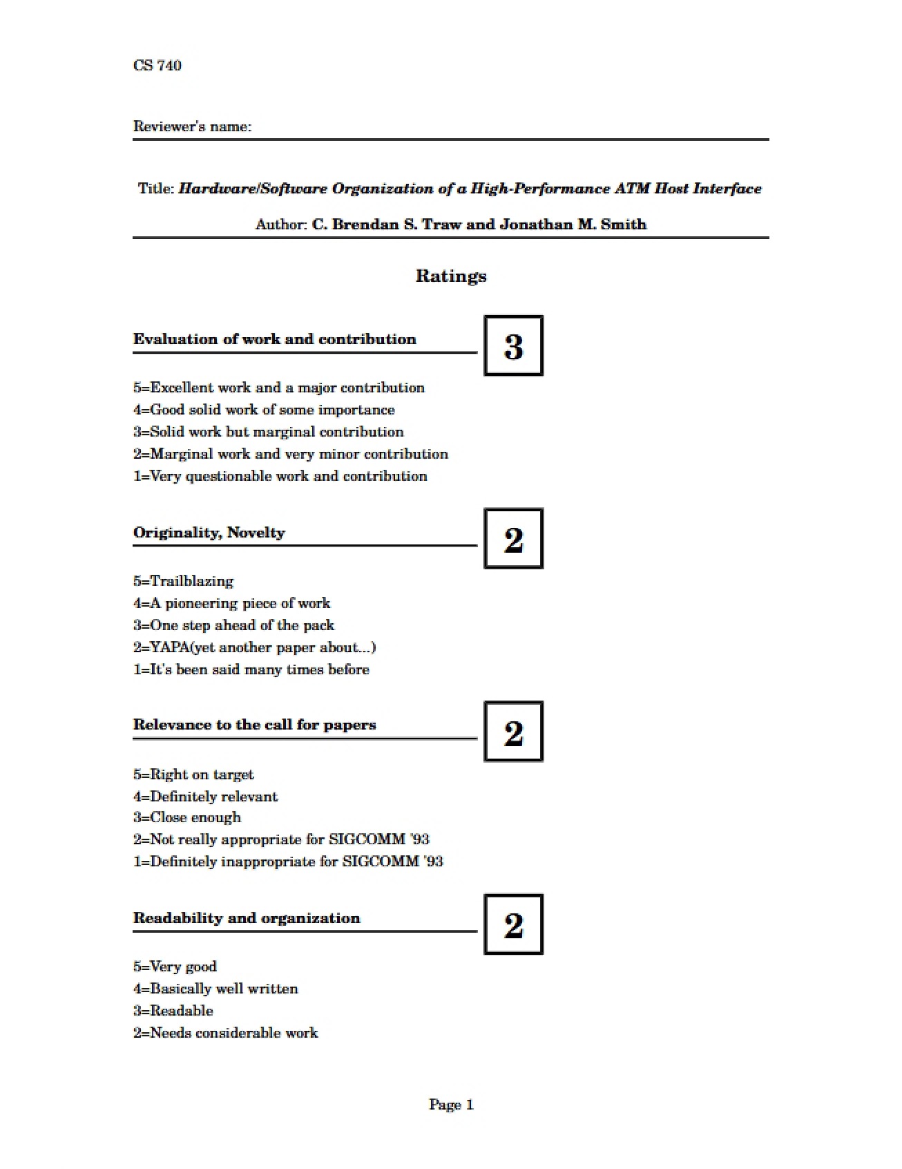 ATM Host Interface Hardware-Software Organization