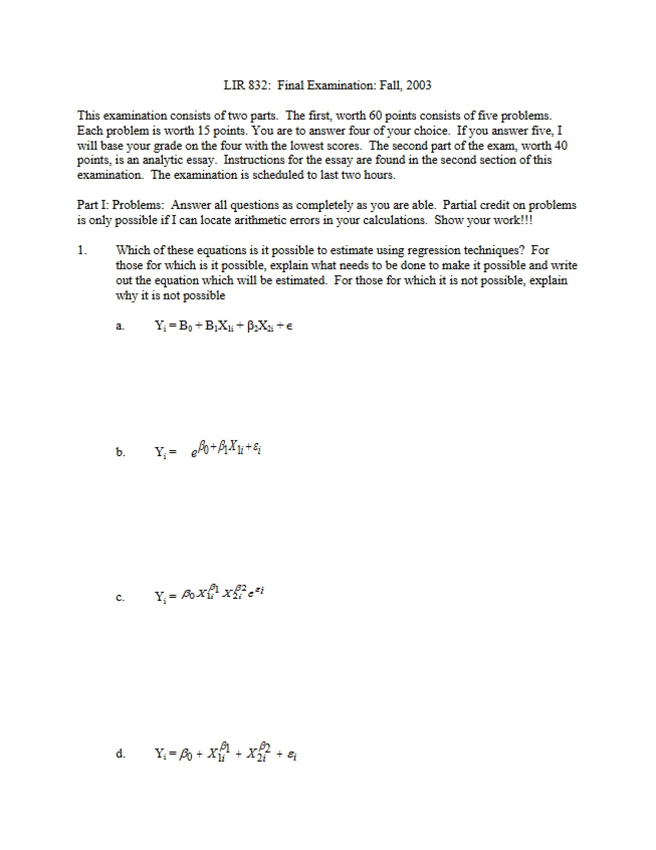 Final Exam LIR 832
