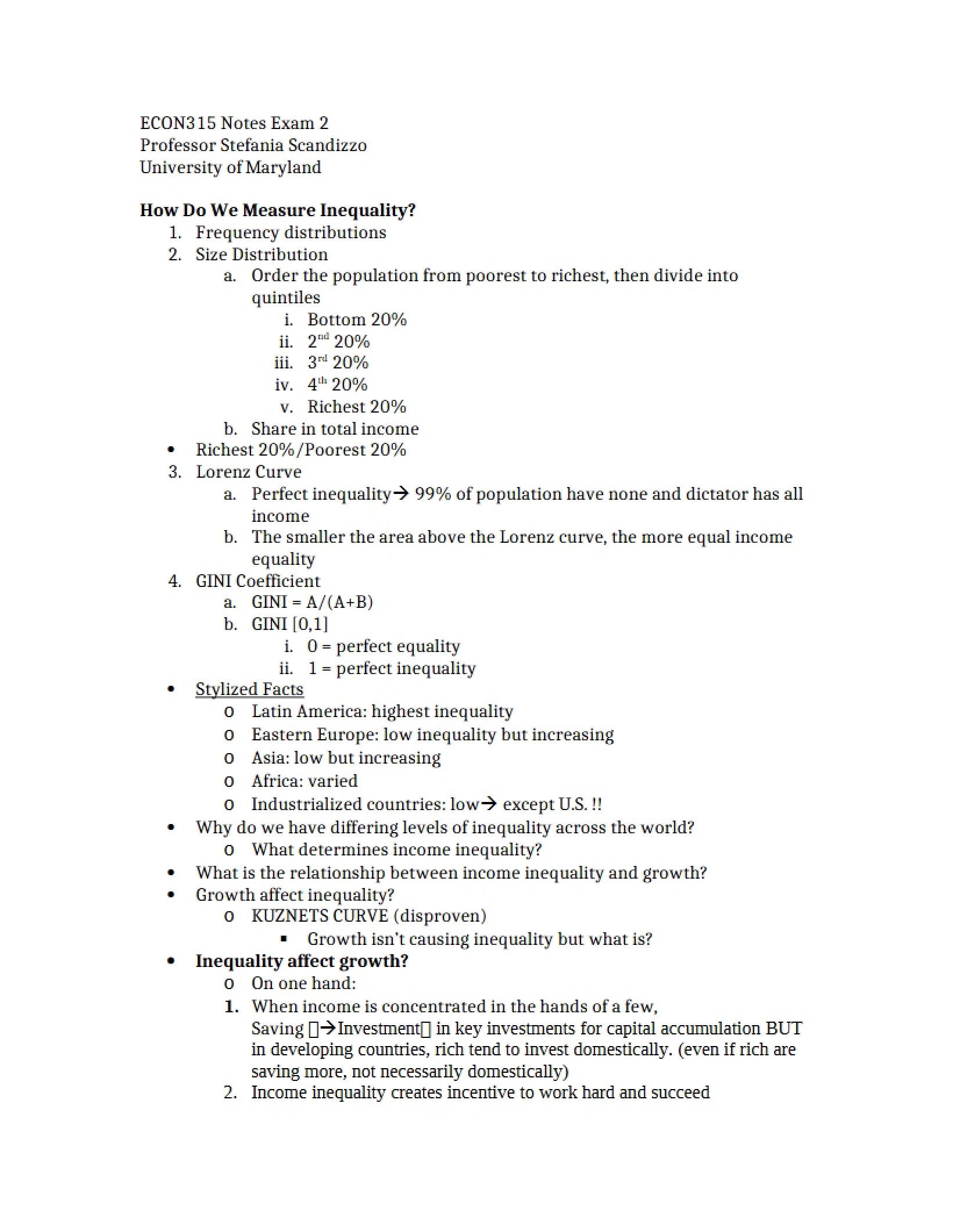 Exam 2 Notes