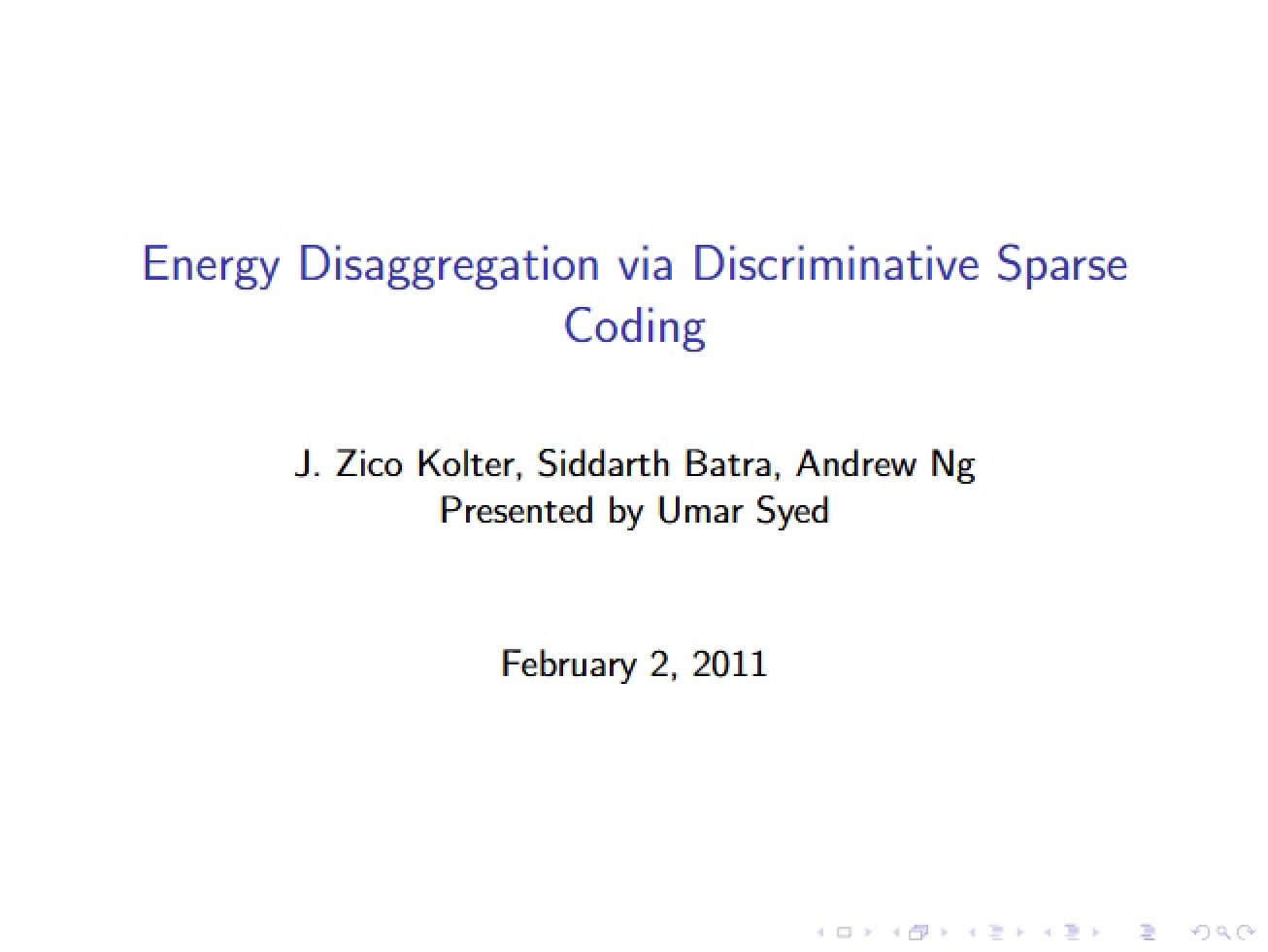 Discriminative Sparse Coding for Energy Disaggregation