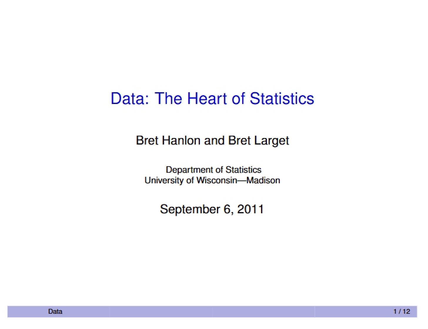 Statistics Heart Data