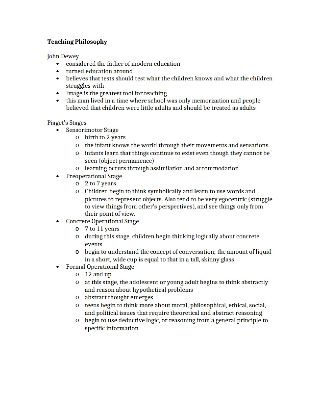 Statement of Teaching Philosophy