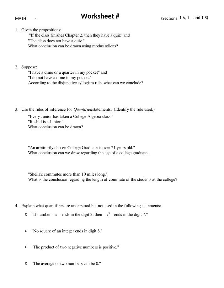 MATH 275 - Worksheet 3