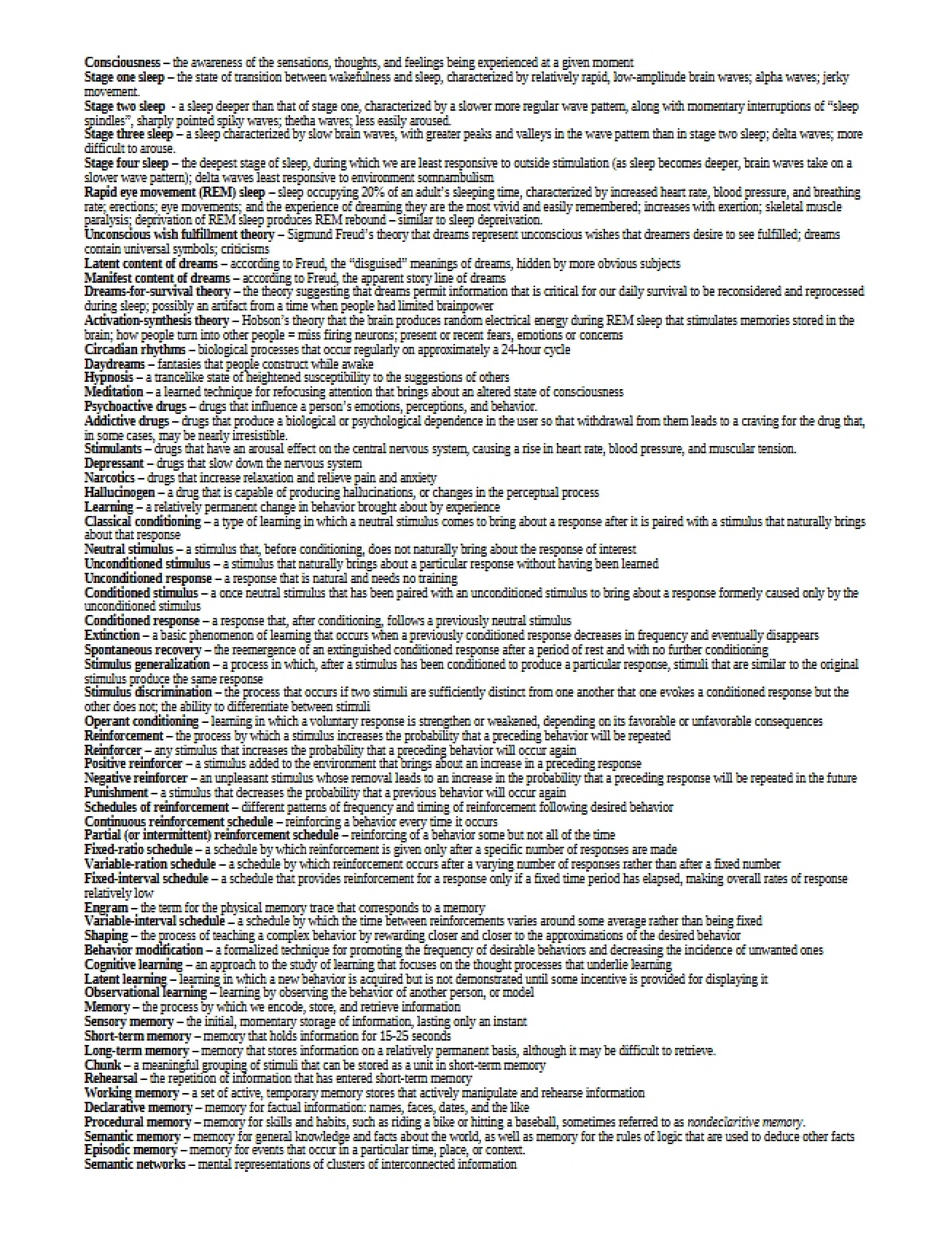 Psychology Notes Part 4