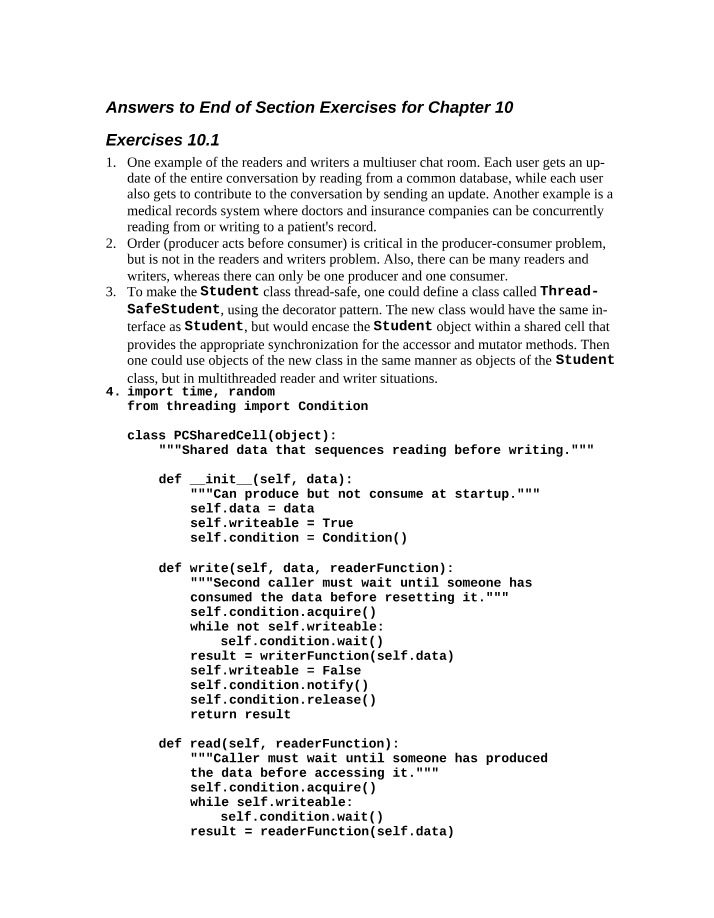 Answers to Chapter 10 End of Section Exercises