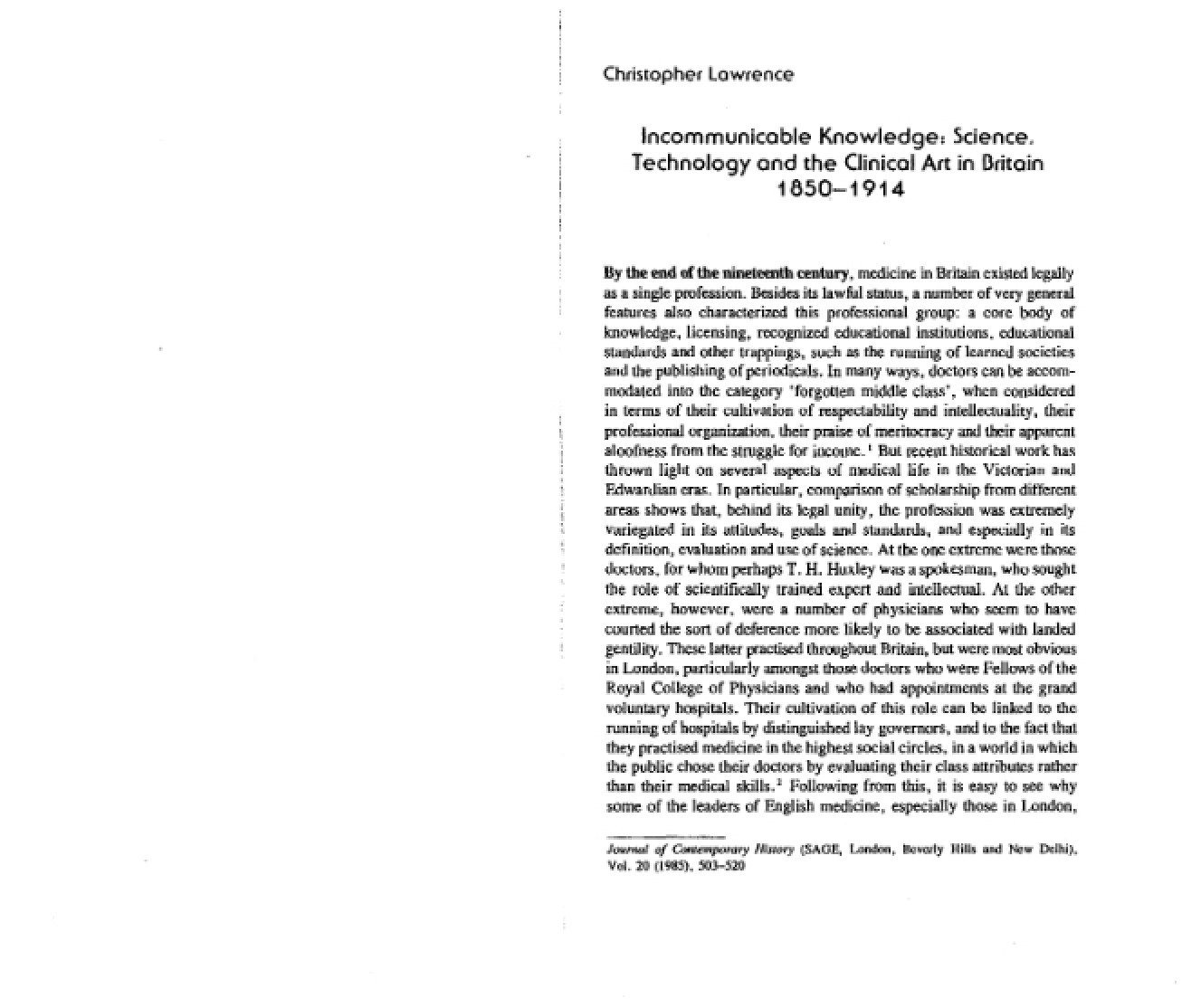 Exploration of Incommunicable Knowledge