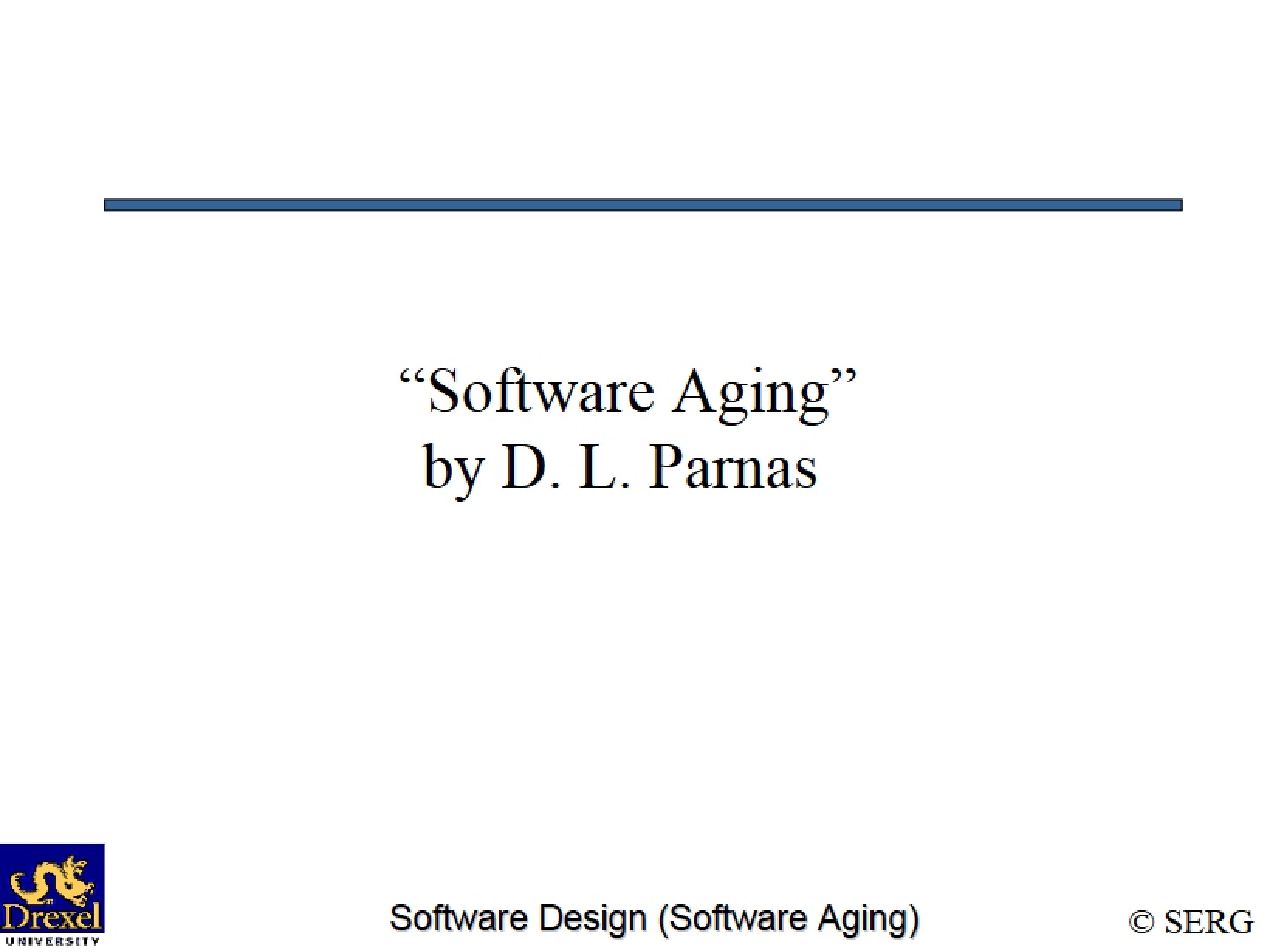 Aging of Software