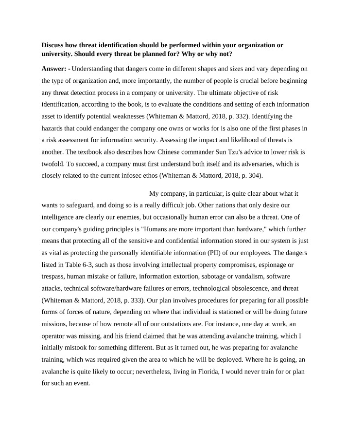 MBA 531 Discussion 5