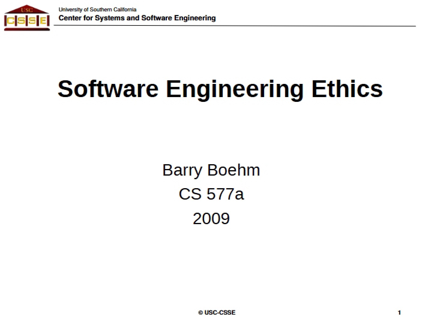 Ethics in Software Engineering