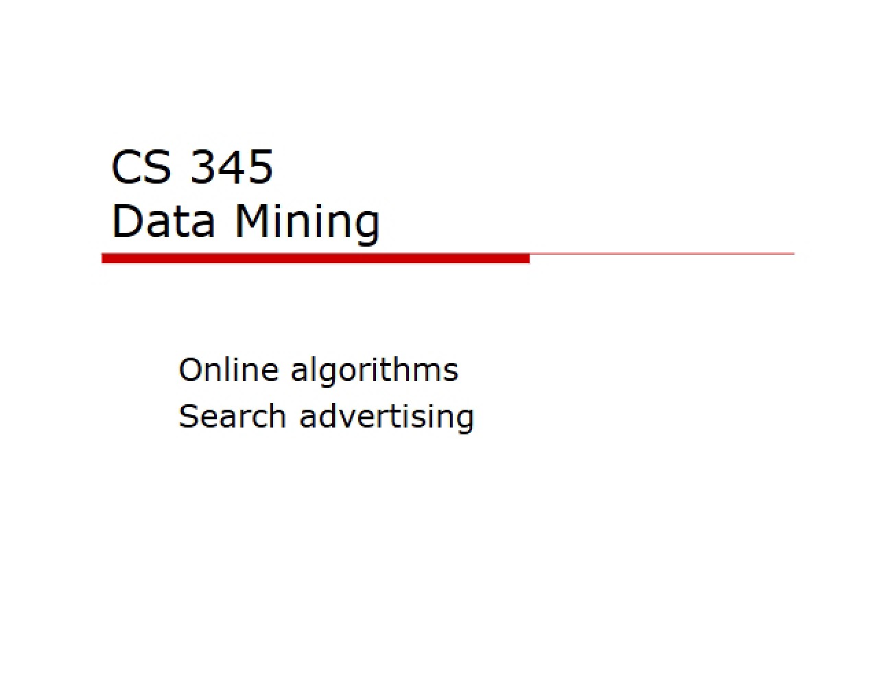 Data Mining Study Guide