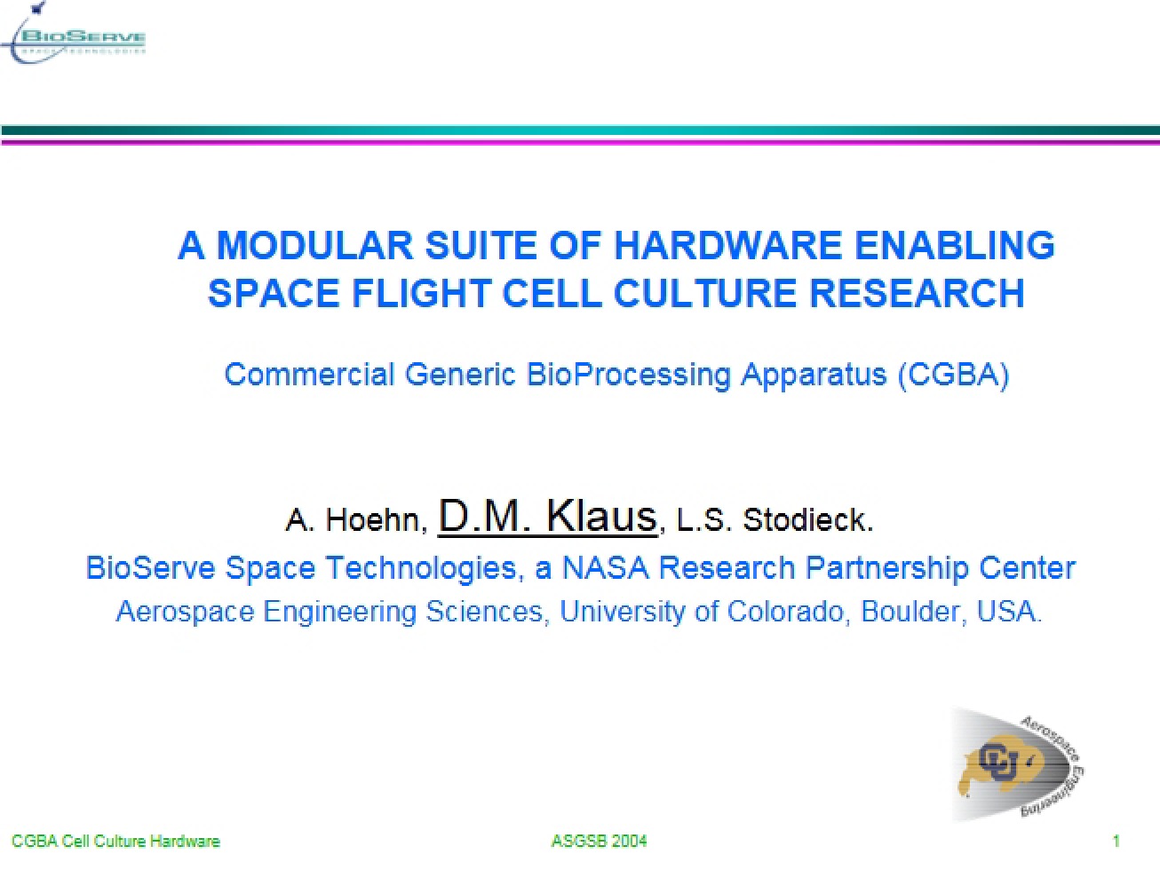 Modular Suite of Hardware for Space Flight Cell Culture Research