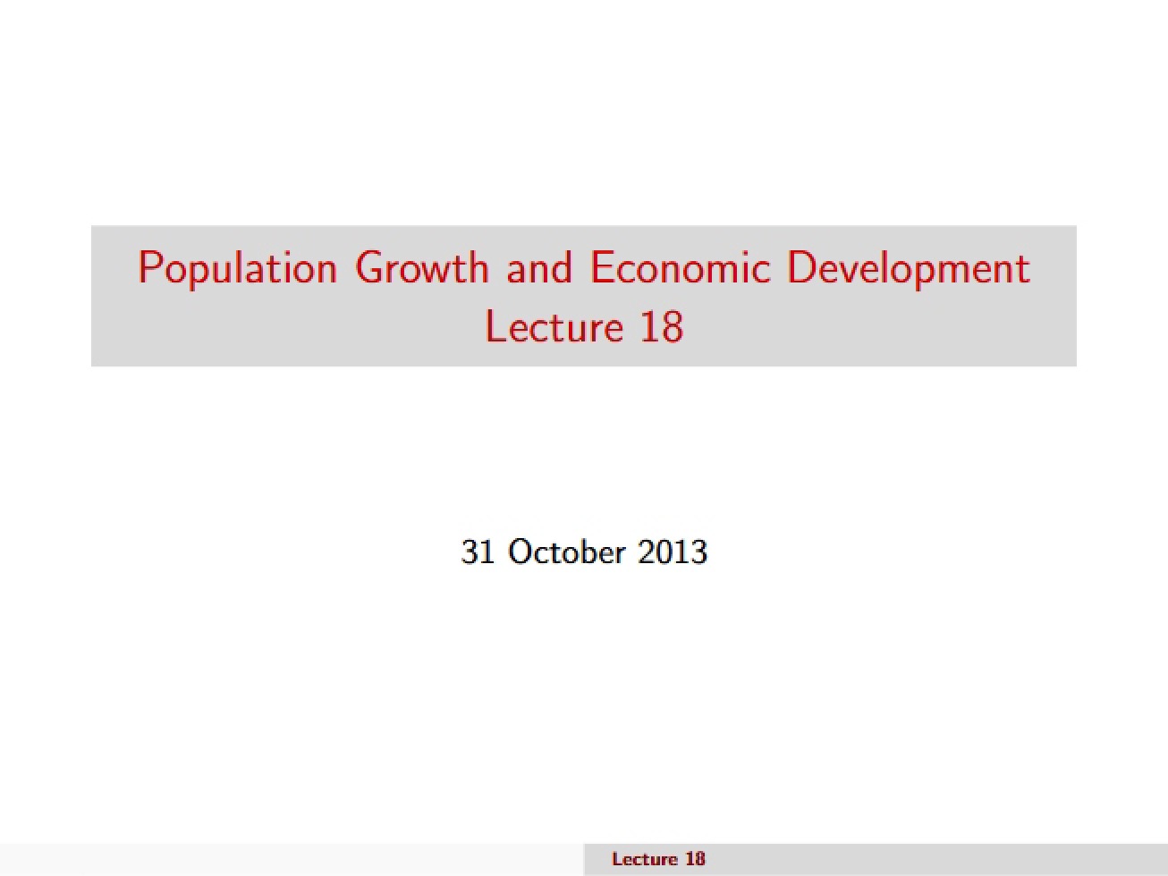 Slides for Lecture 19 (2013)
