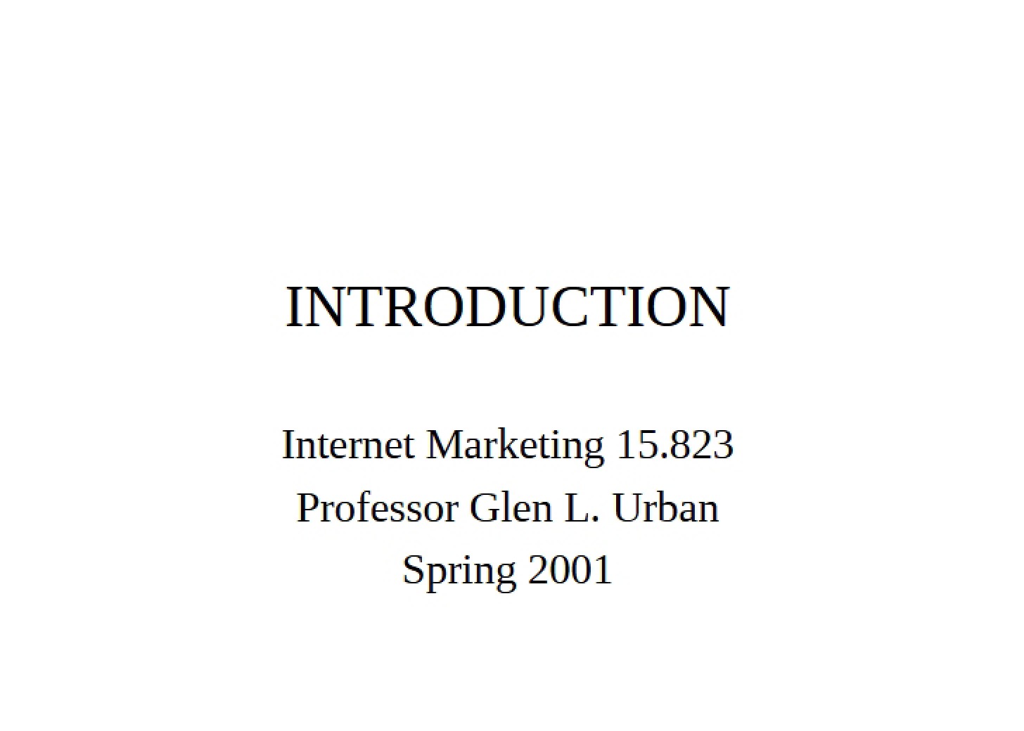 Course Content