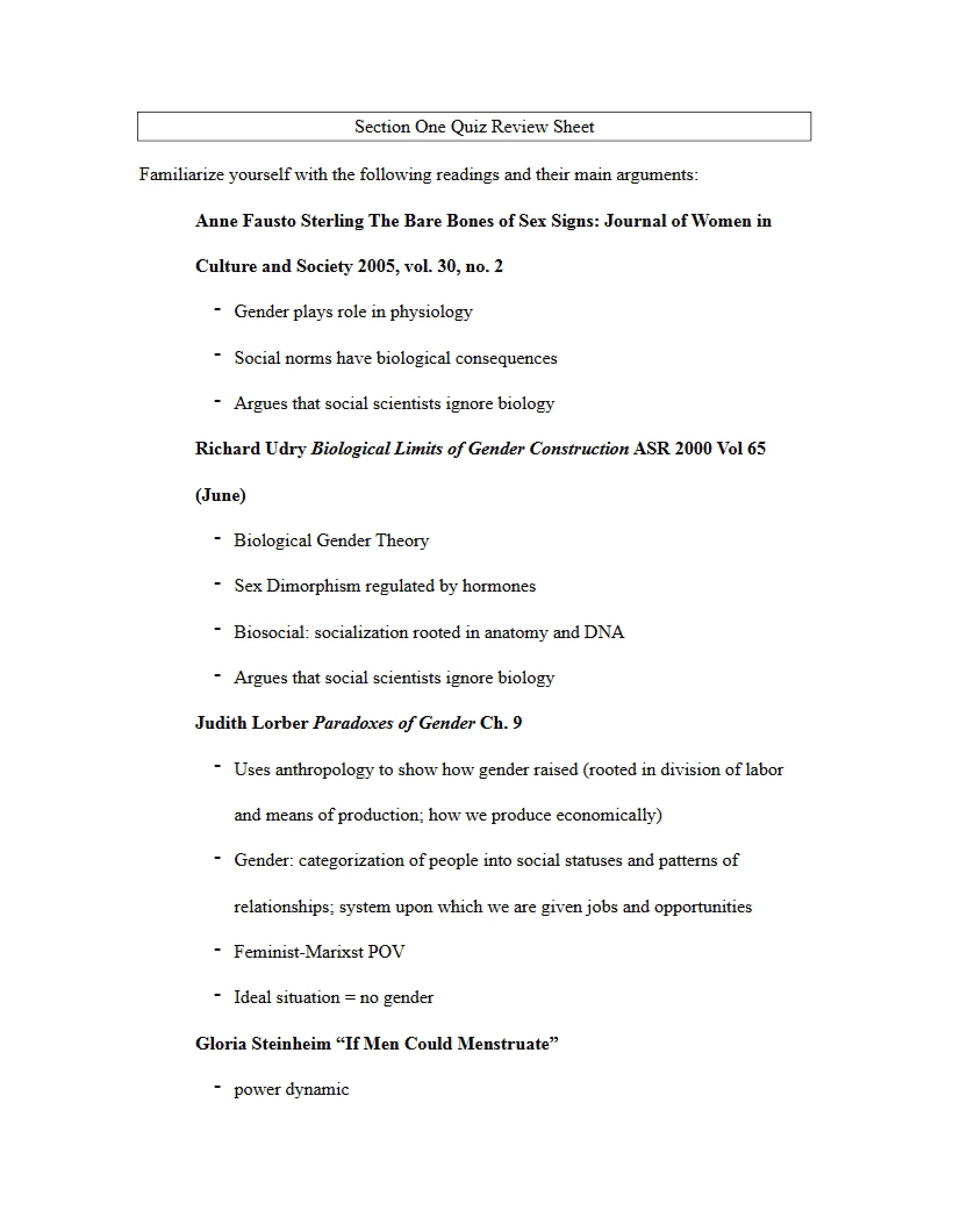 Quiz Review Section 1 (SOC0030)