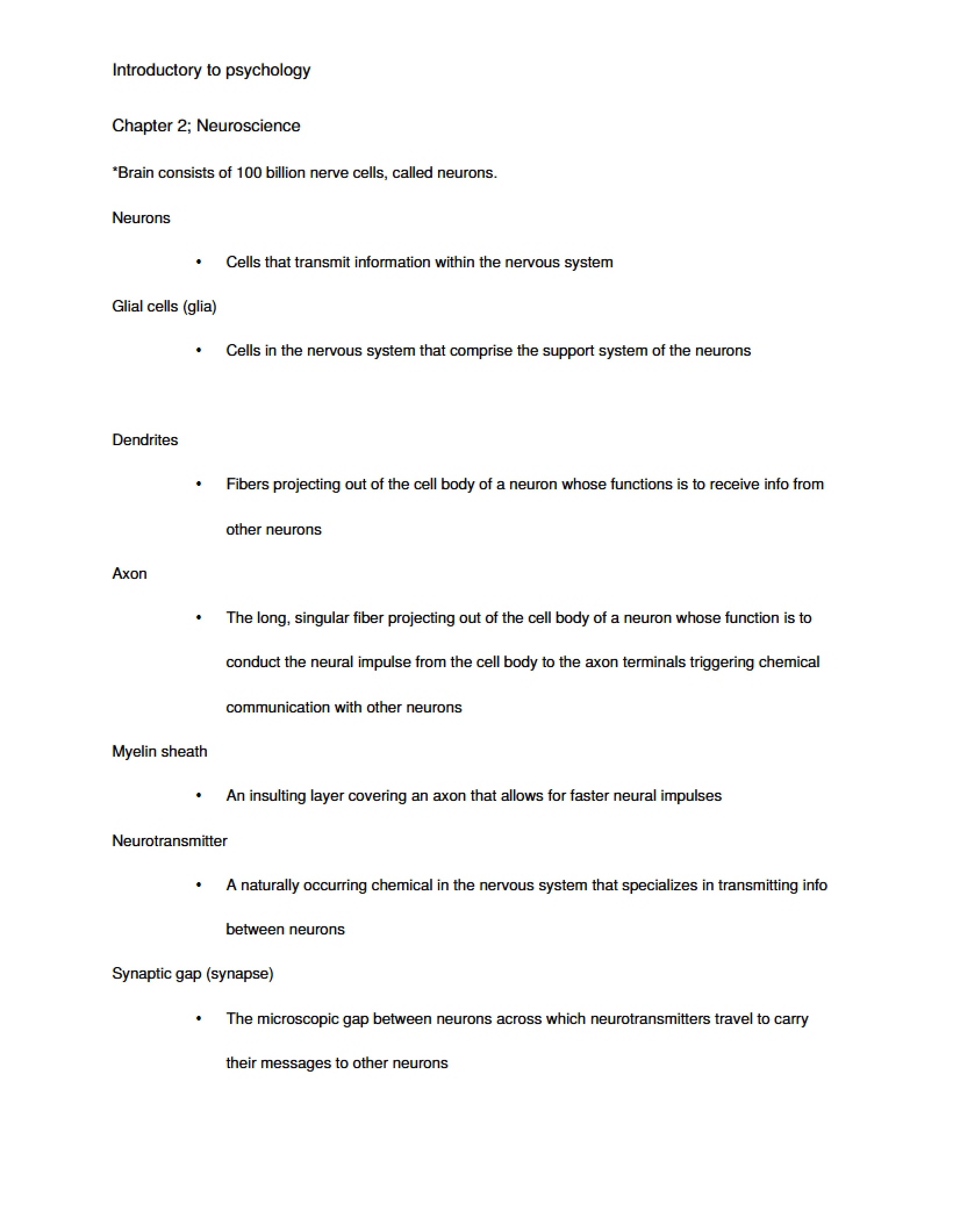 Neuroscience Concepts Chapter 2