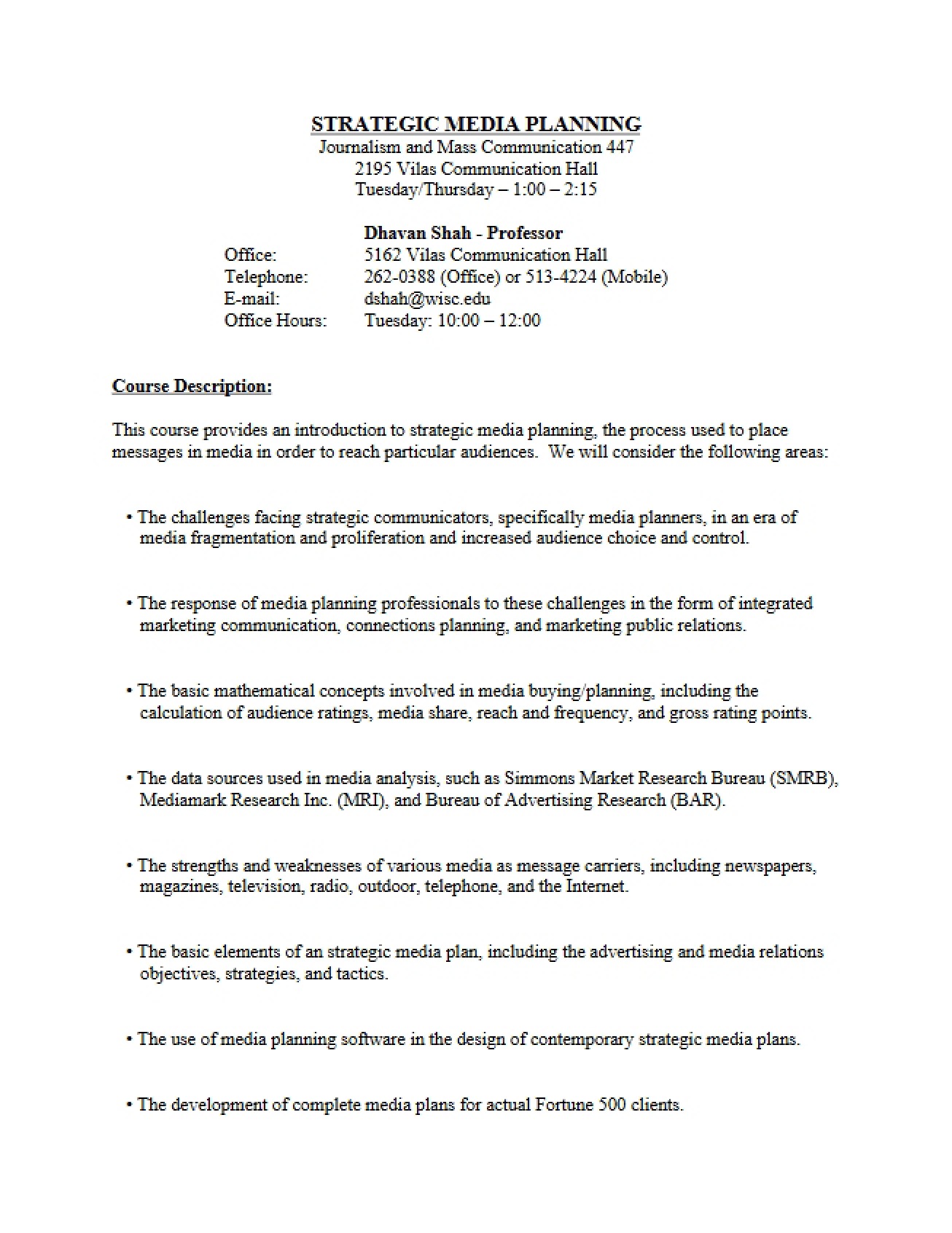 Policy Sheet