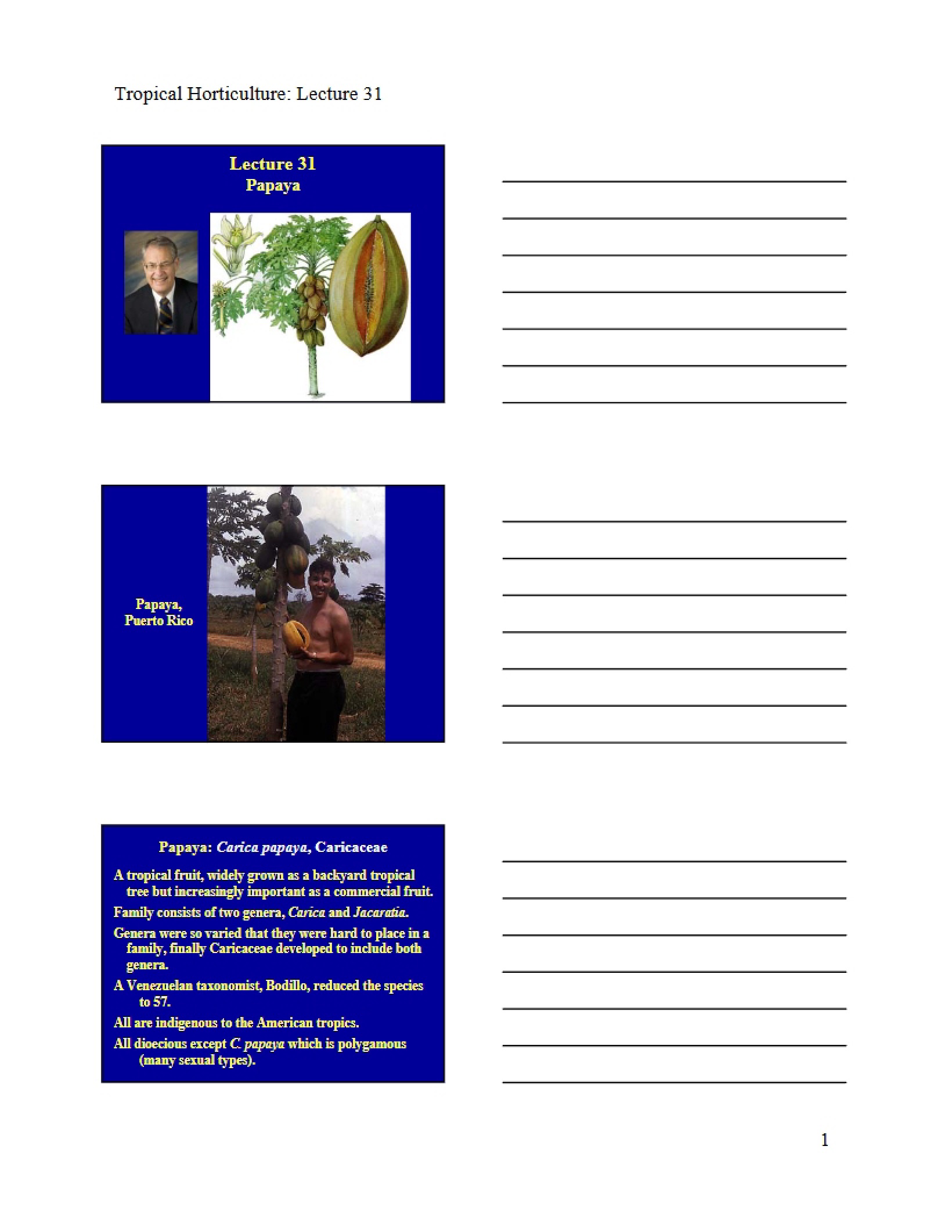Notes on Tropical Horticulture
