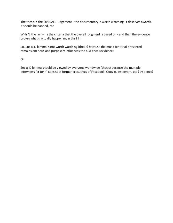 ENGL2000 - Thesis Included