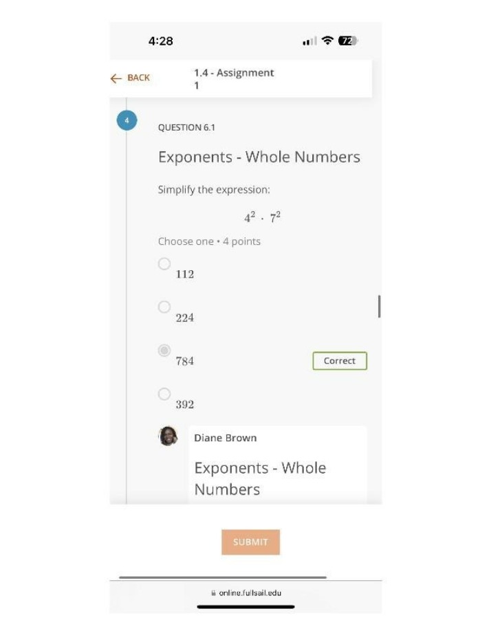 Exponents and Whole Numbers - Assignment 1.4 Question 6.1