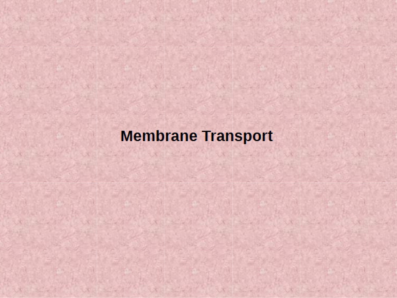 Introduction to Membrane Transport in a Cell Biology Course