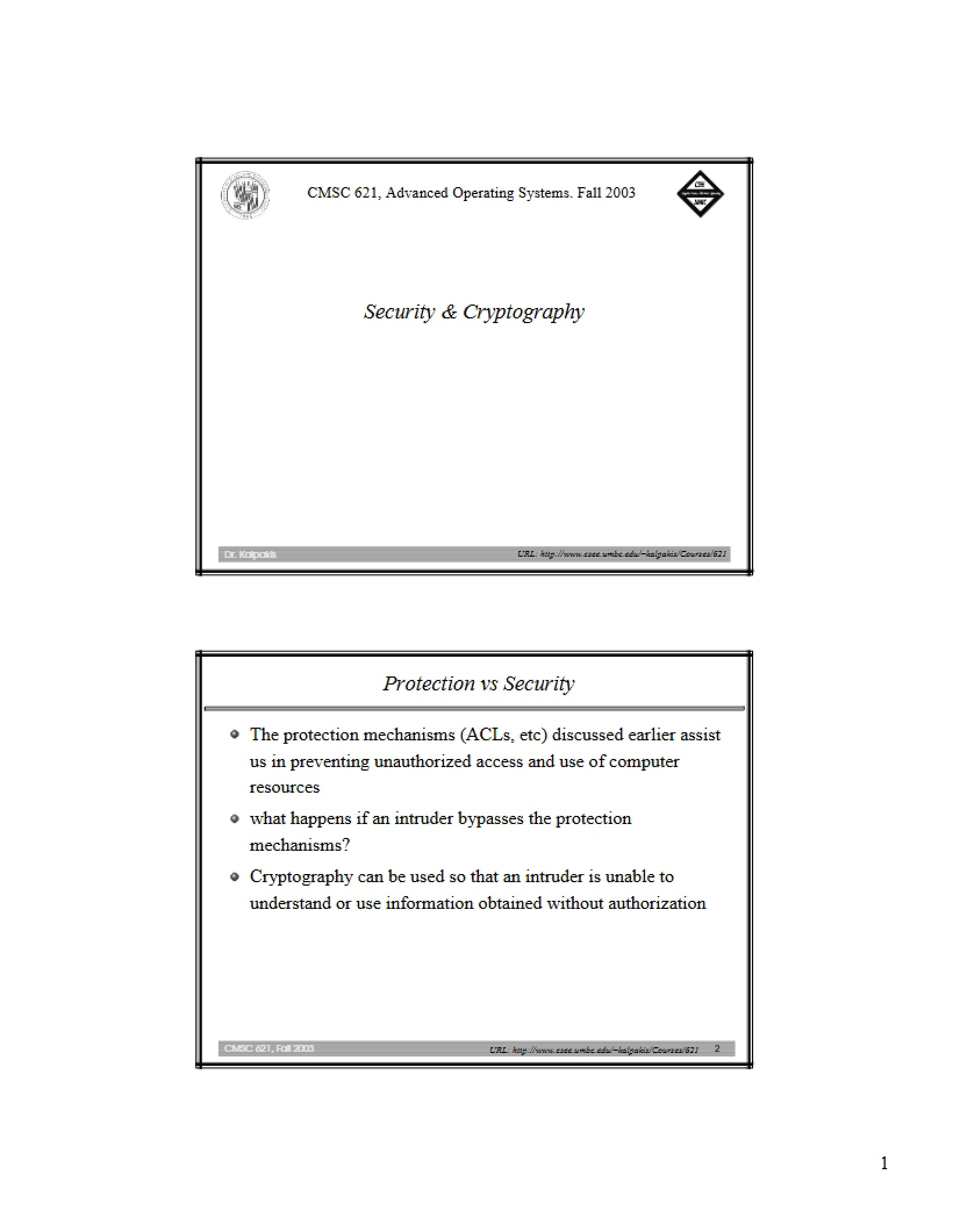 Cryptography and Security