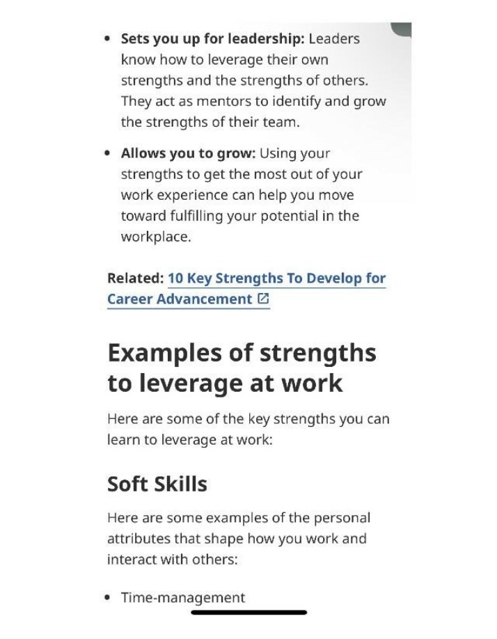 Leveraging Strengths at Work - Examples