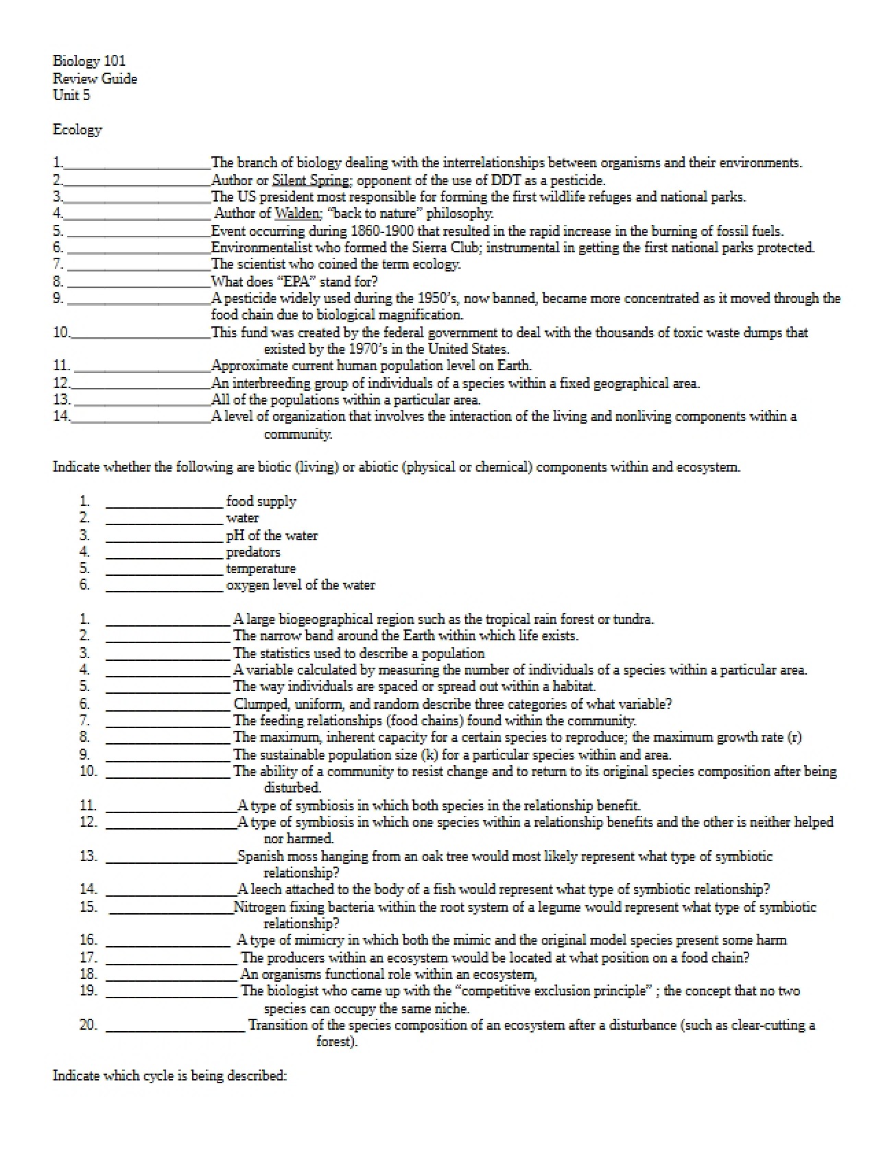 Guide for Lectures