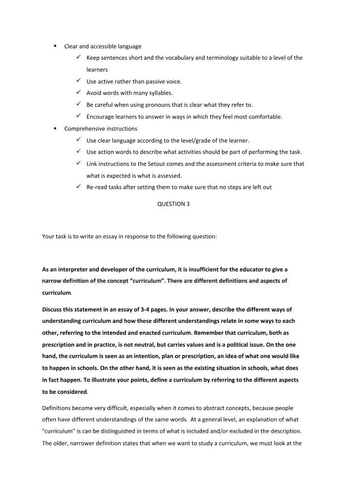 Writing Clear and Effective Instructional Language