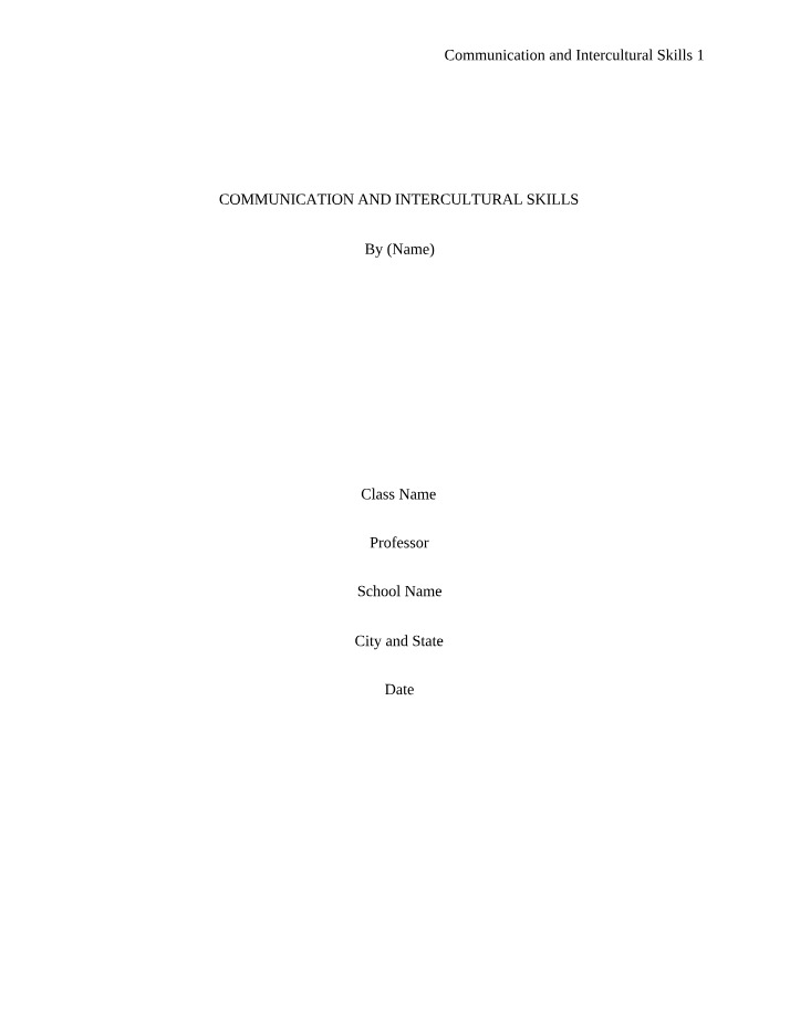 Global Business Communication - The Impact of Culture