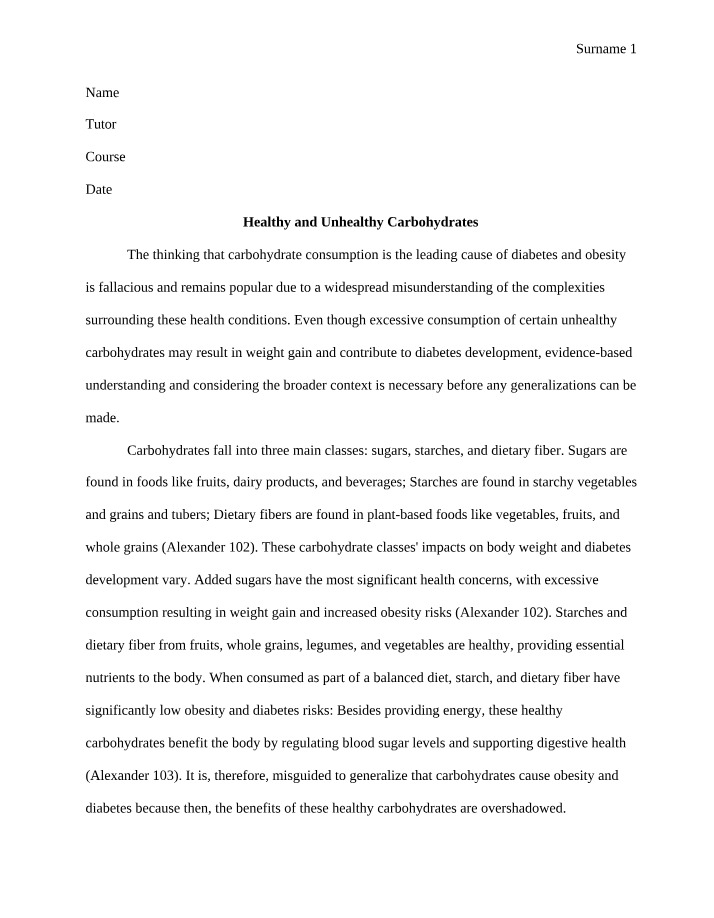 Debunking Misconceptions about Carbohydrates