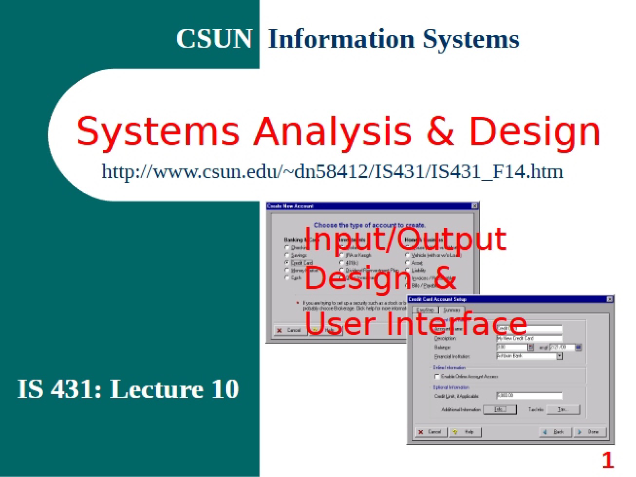 Design and Analysis of Systems III
