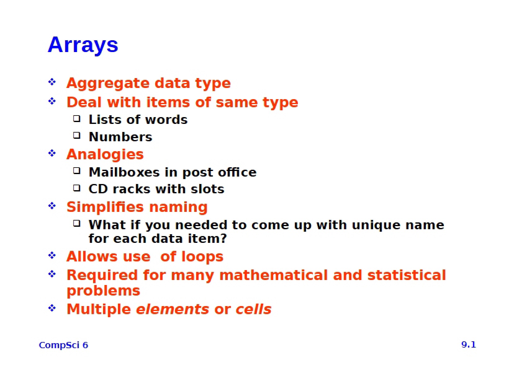 Array Structures