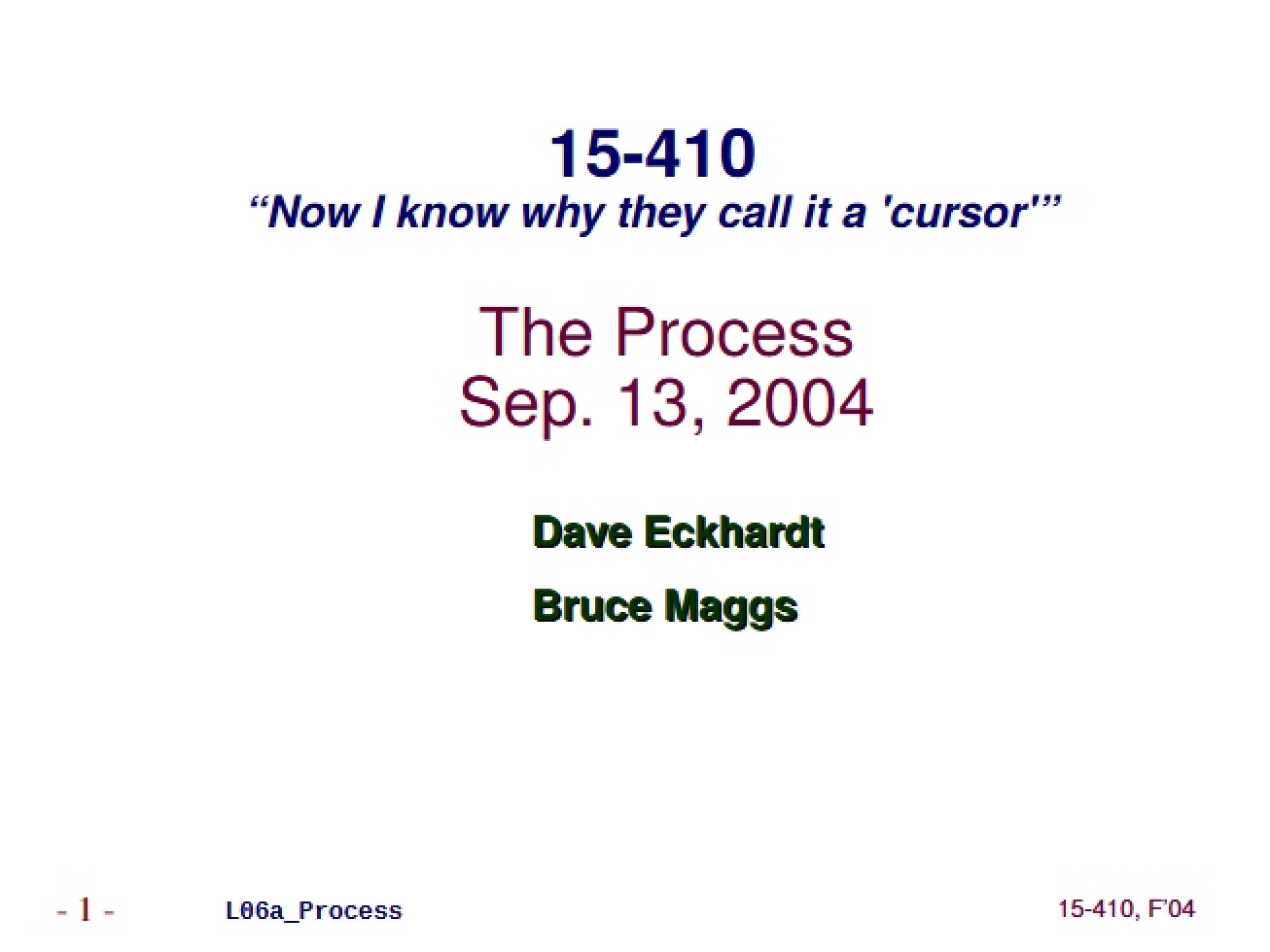 Process Management