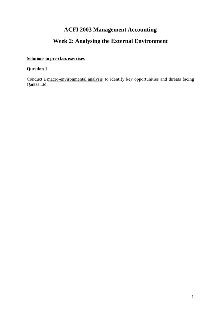 Exercises - Week 2 Answers