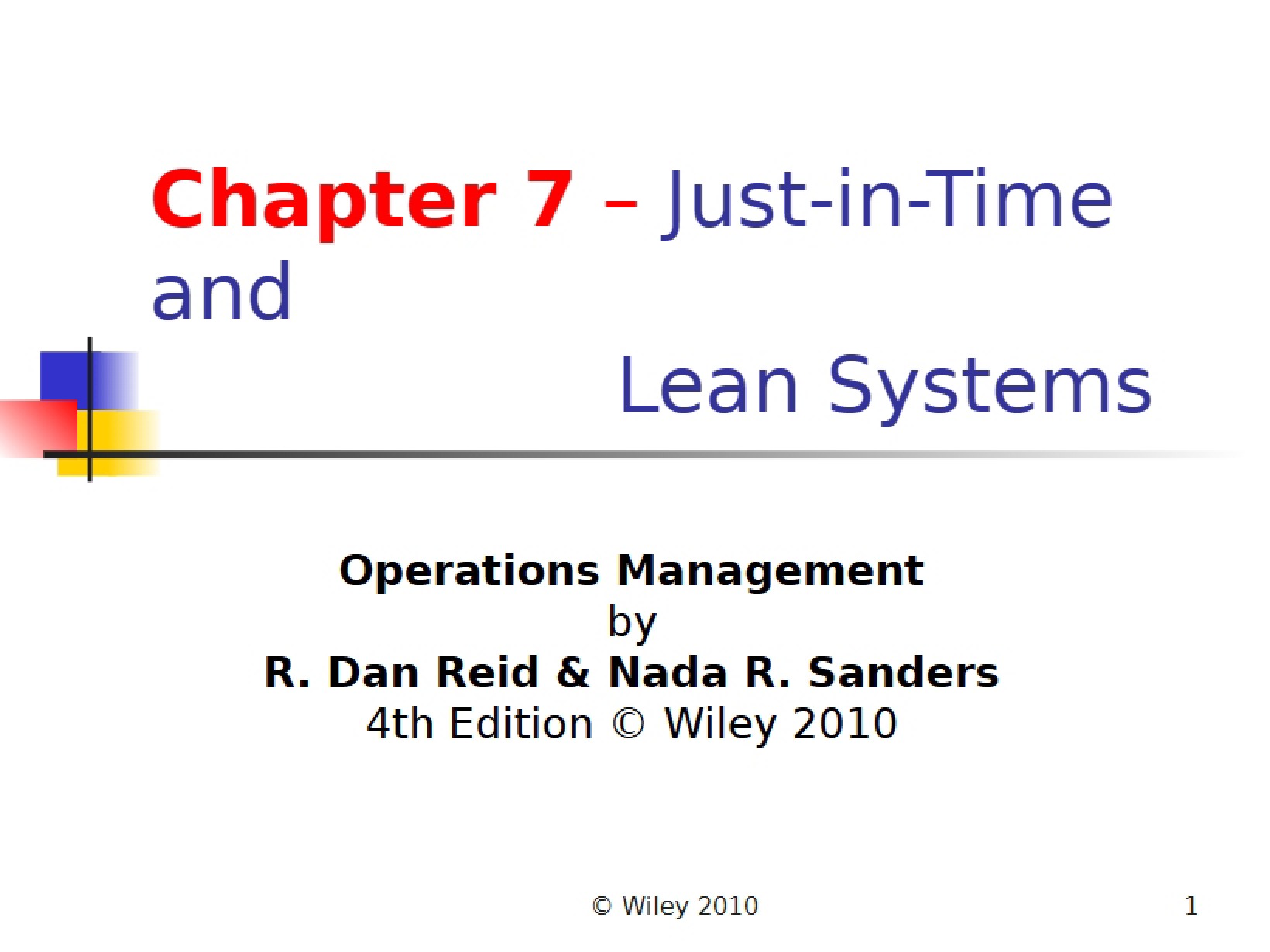 Study Notes OPM 101