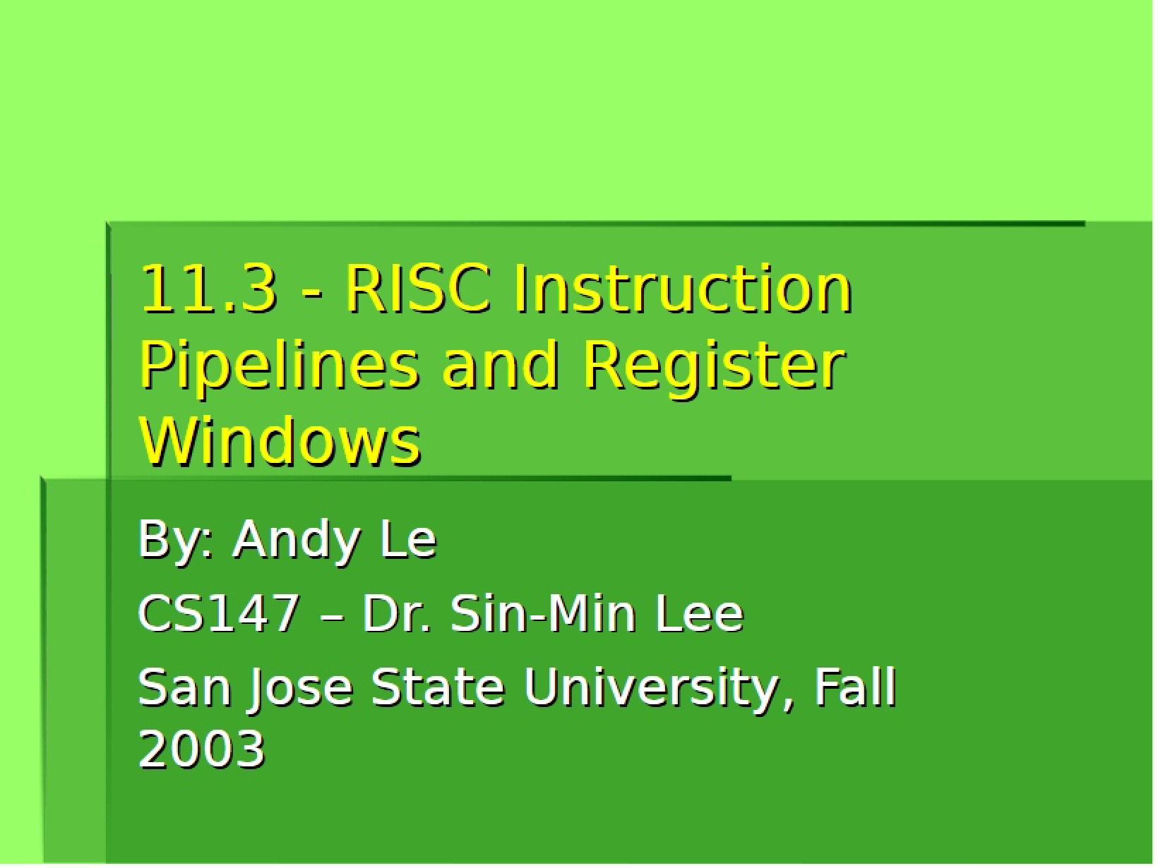 Register Windows and RISC Instruction Pipelines