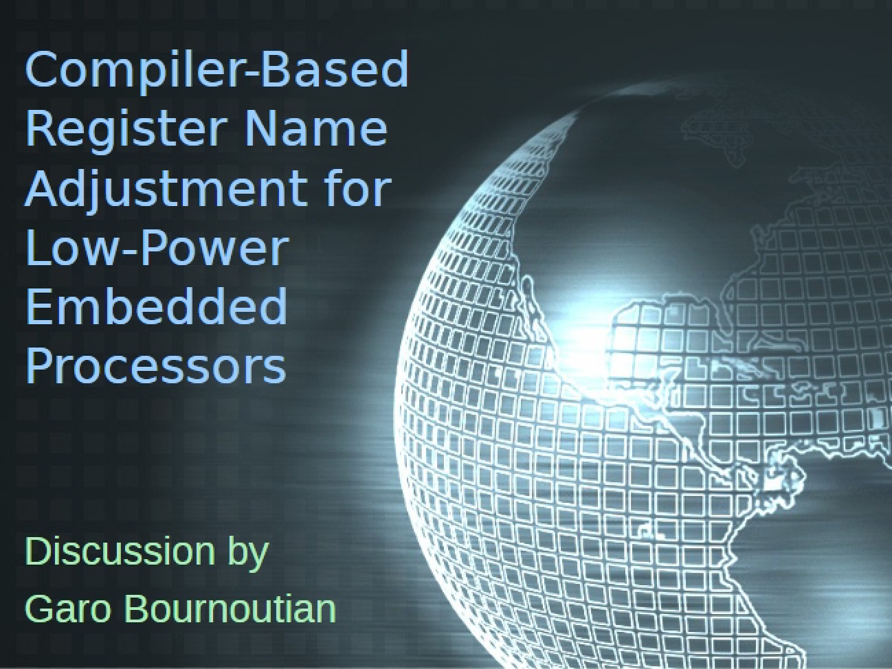 Embedded Processors with Low Power Consumption