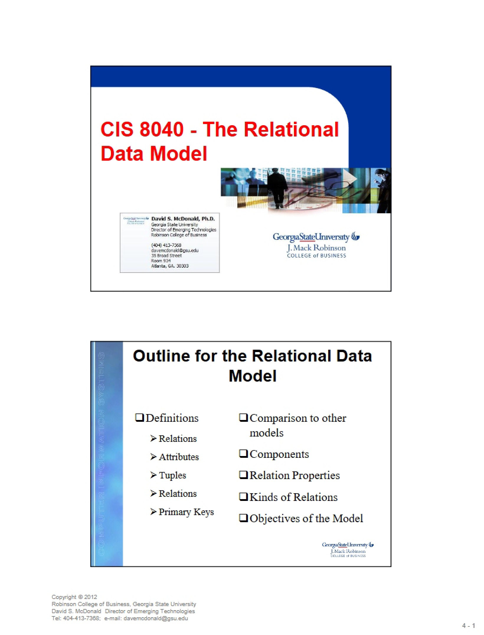 Data Model Relational
