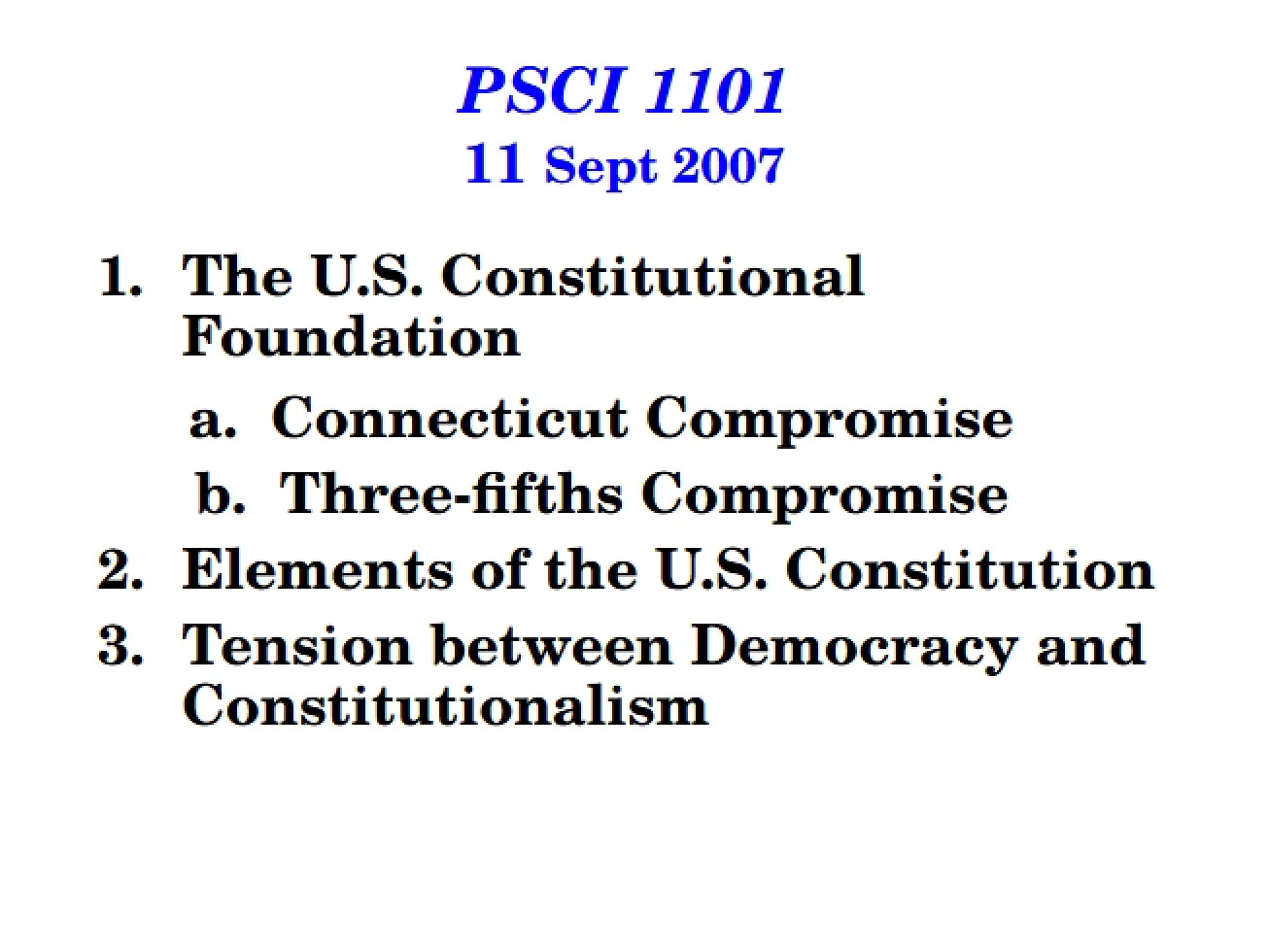 U.S. Constitutional Foundation