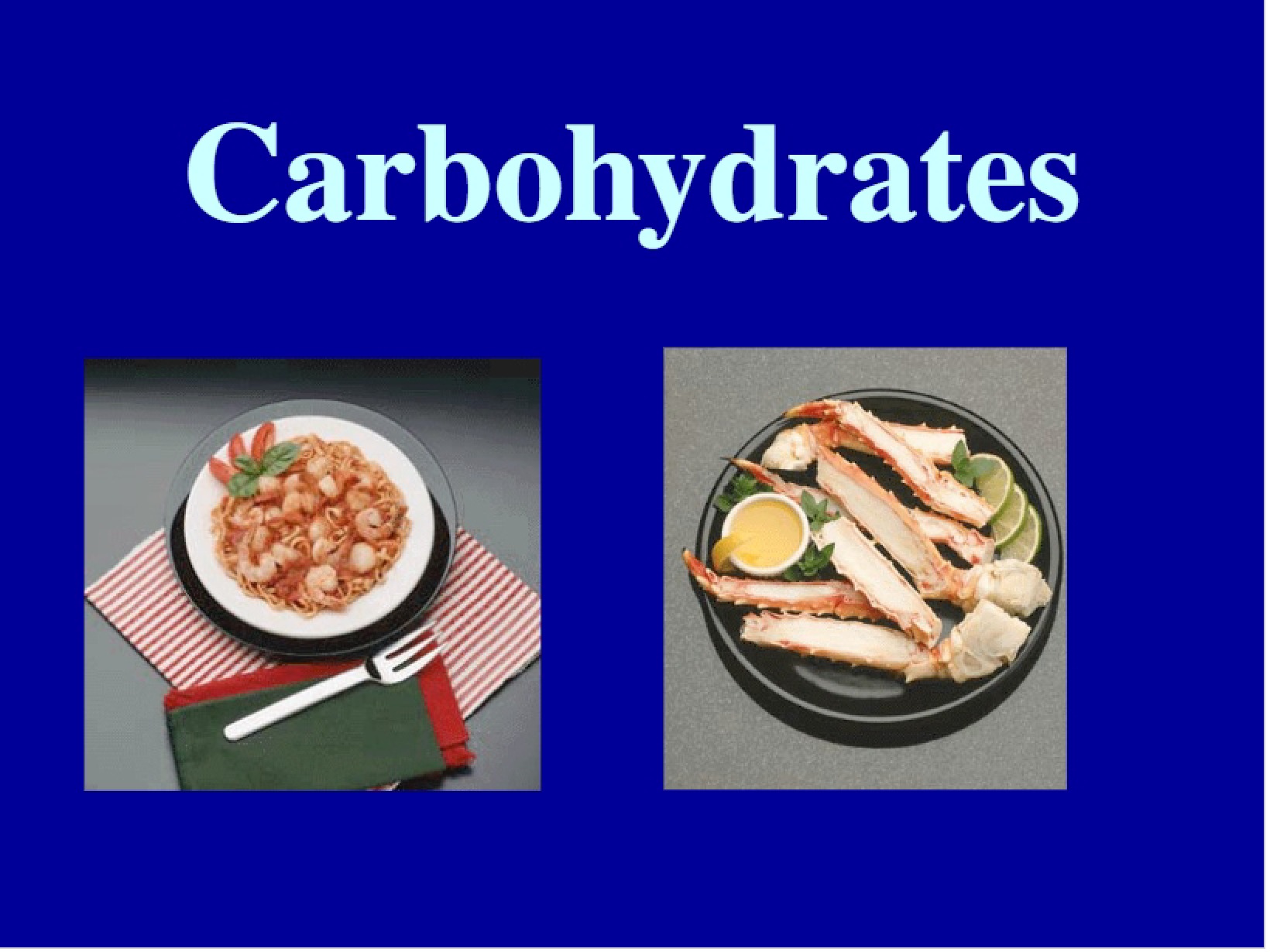 Notes on Carbohydrates Lecture
