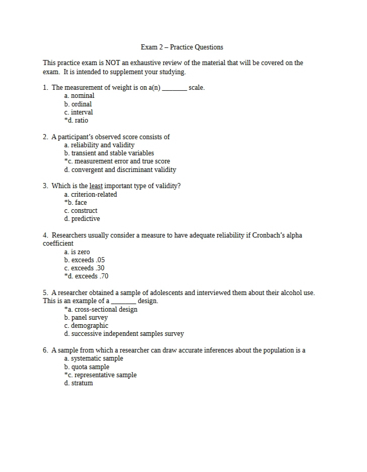 Practice Exam 2