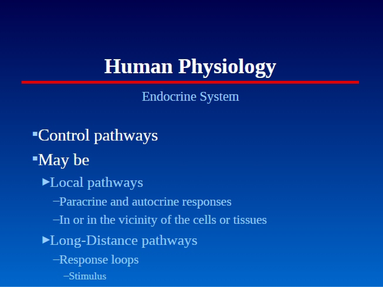 Endocrine Regulation System