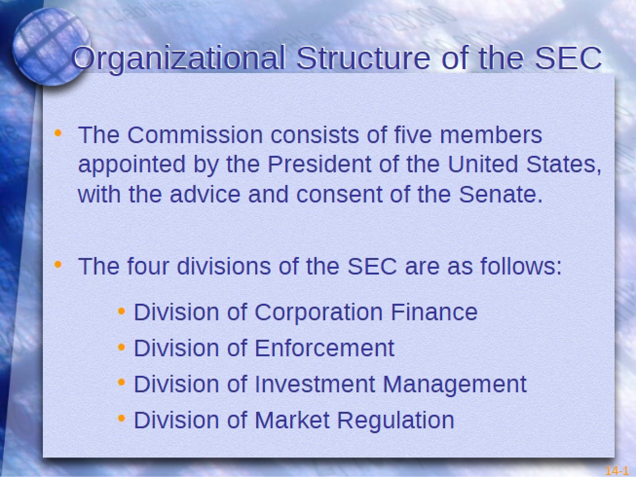 SEC Organizational Structure