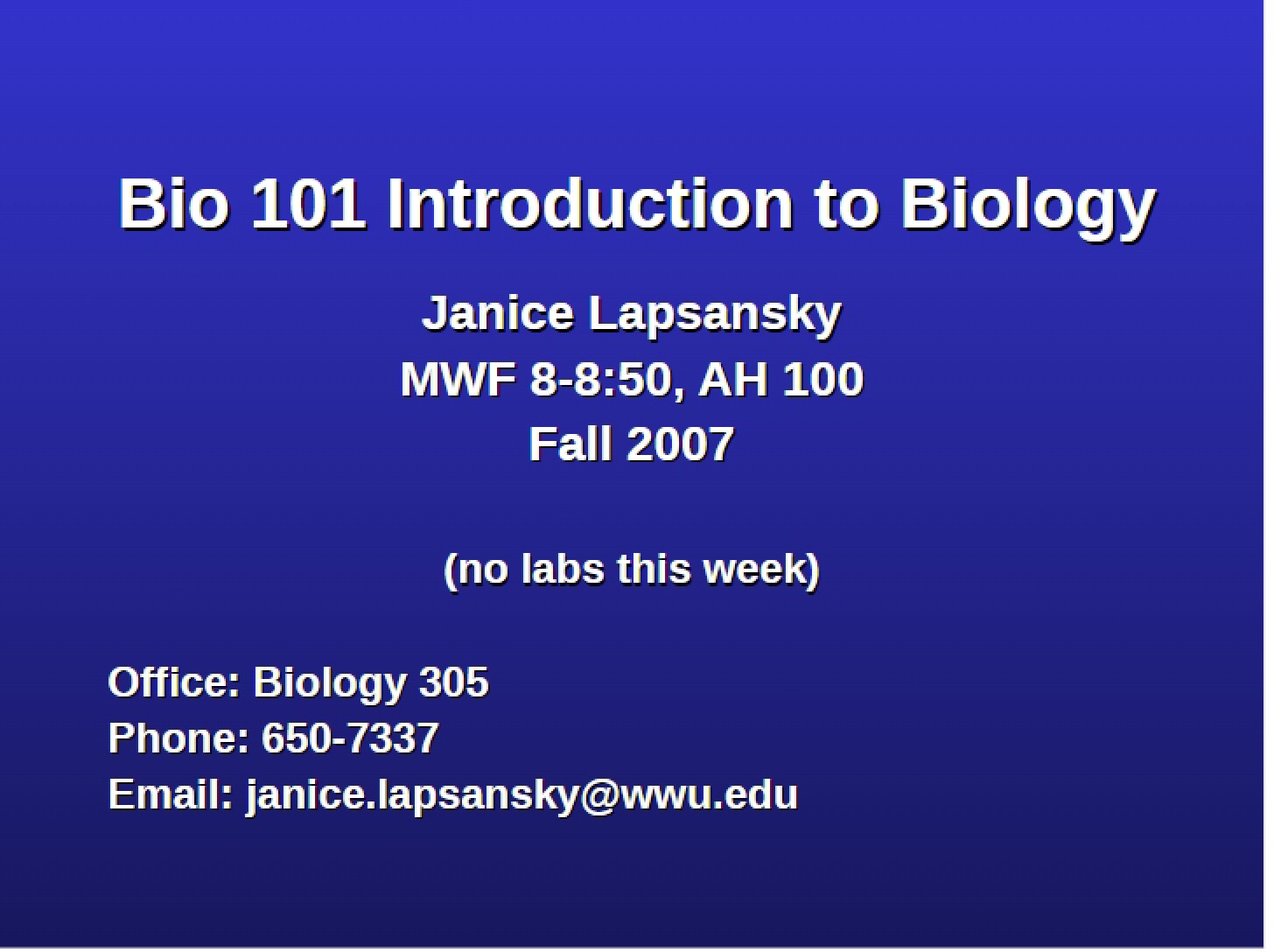Biology Fundamentals