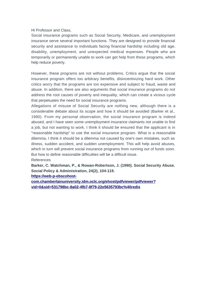 Week 8 Discussion Follow Up - POLI330N